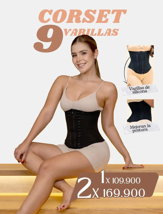 Cinturilla Corset 9 Varillas + Envío Gratis
