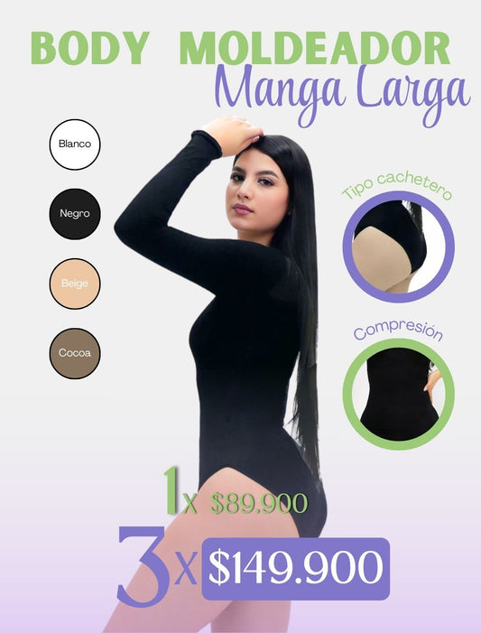 Body Control de Abdomen Manga Larga