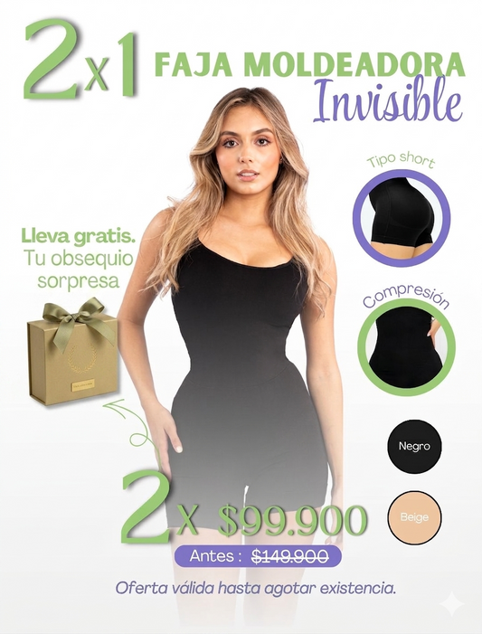 2x1 Faja Moldeadora Invisible + Obsequio +  Envío Gratis